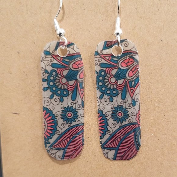 Hand Made By J Rae Lady and Leaves Earrings,  Style E 1061 - Picture 3 of 7